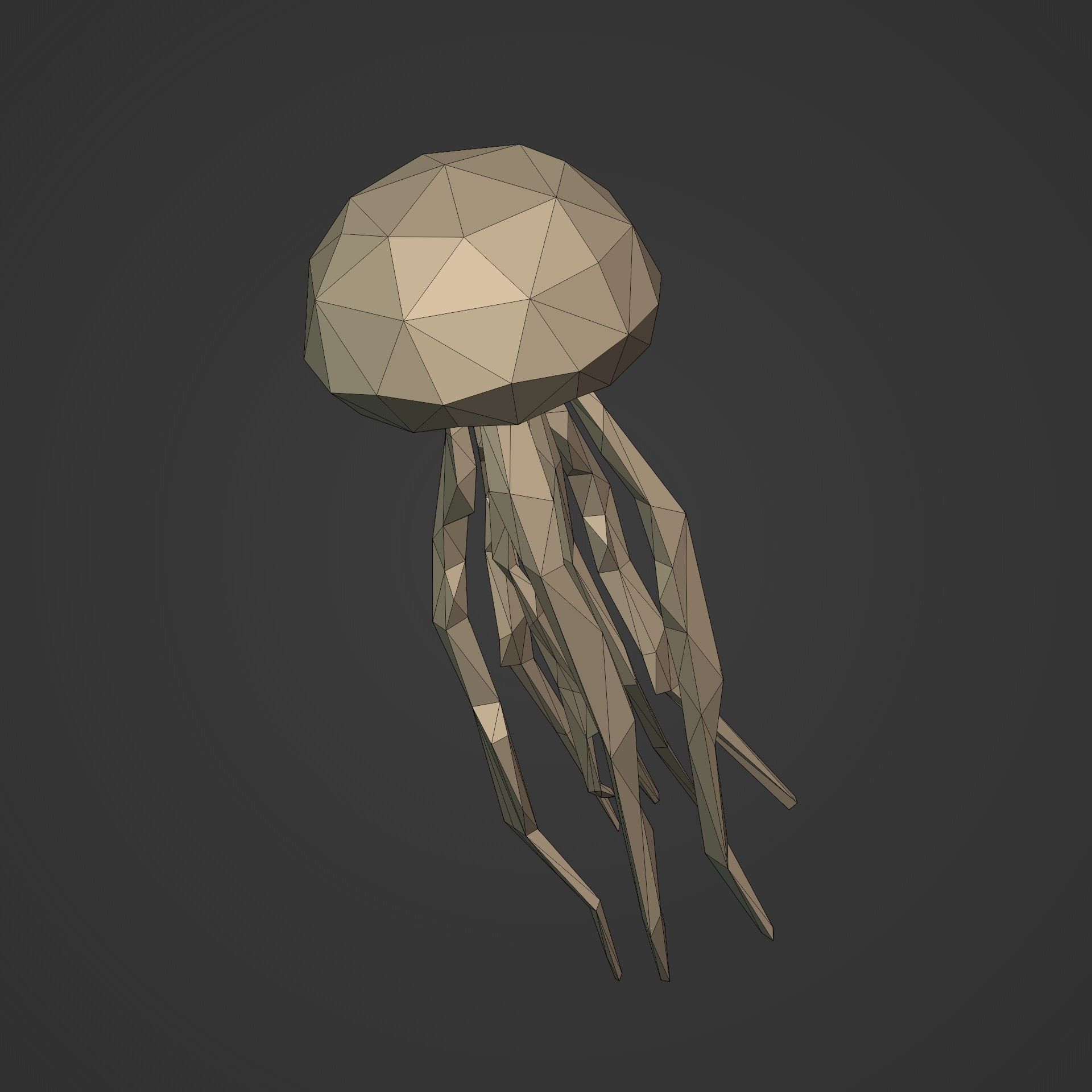 LowPoly Sea Animals Pack V1 Low-poly 3D model_20