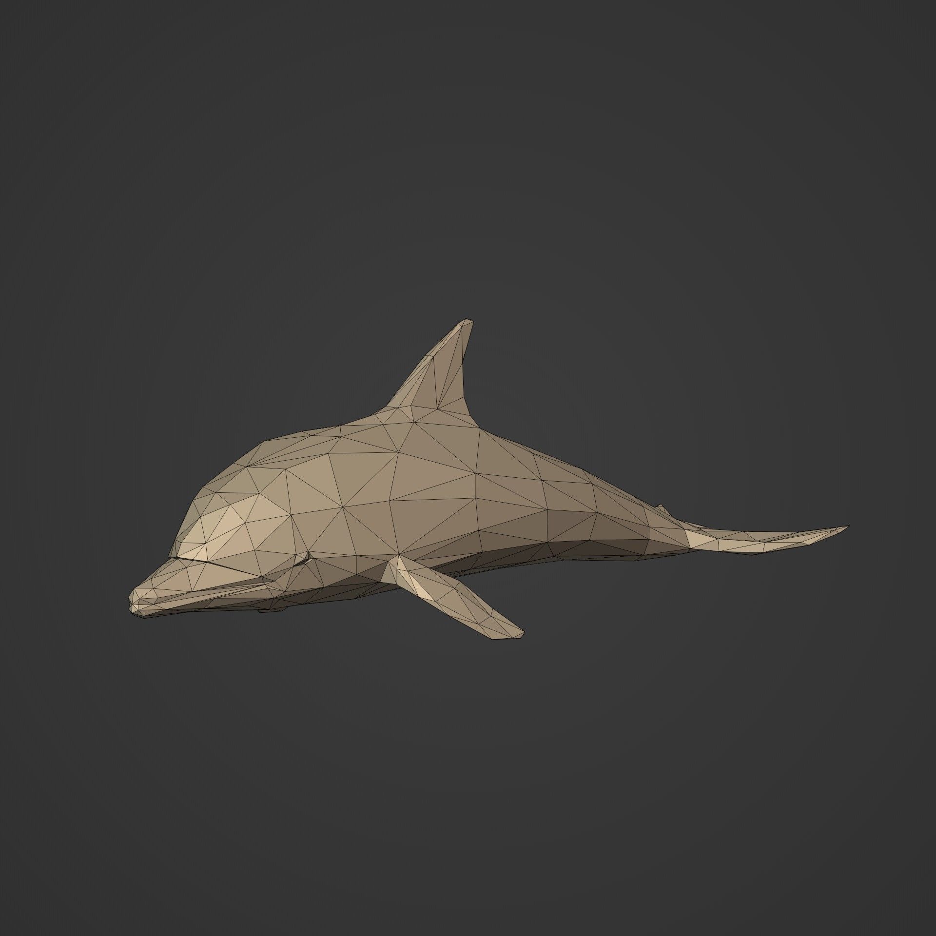 LowPoly Sea Animals Pack V1 Low-poly 3D model_17