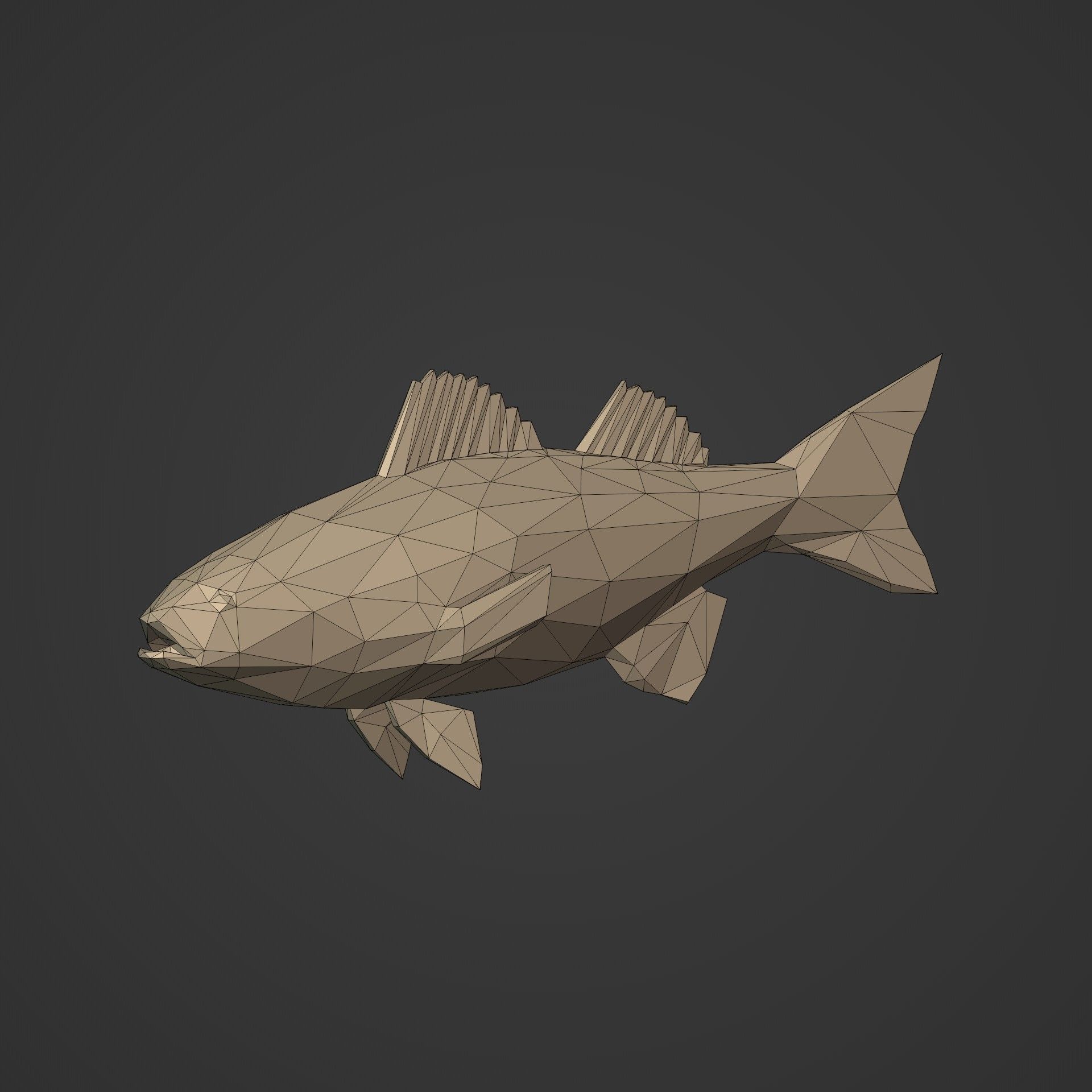 LowPoly Sea Animals Pack V1 Low-poly 3D model_14