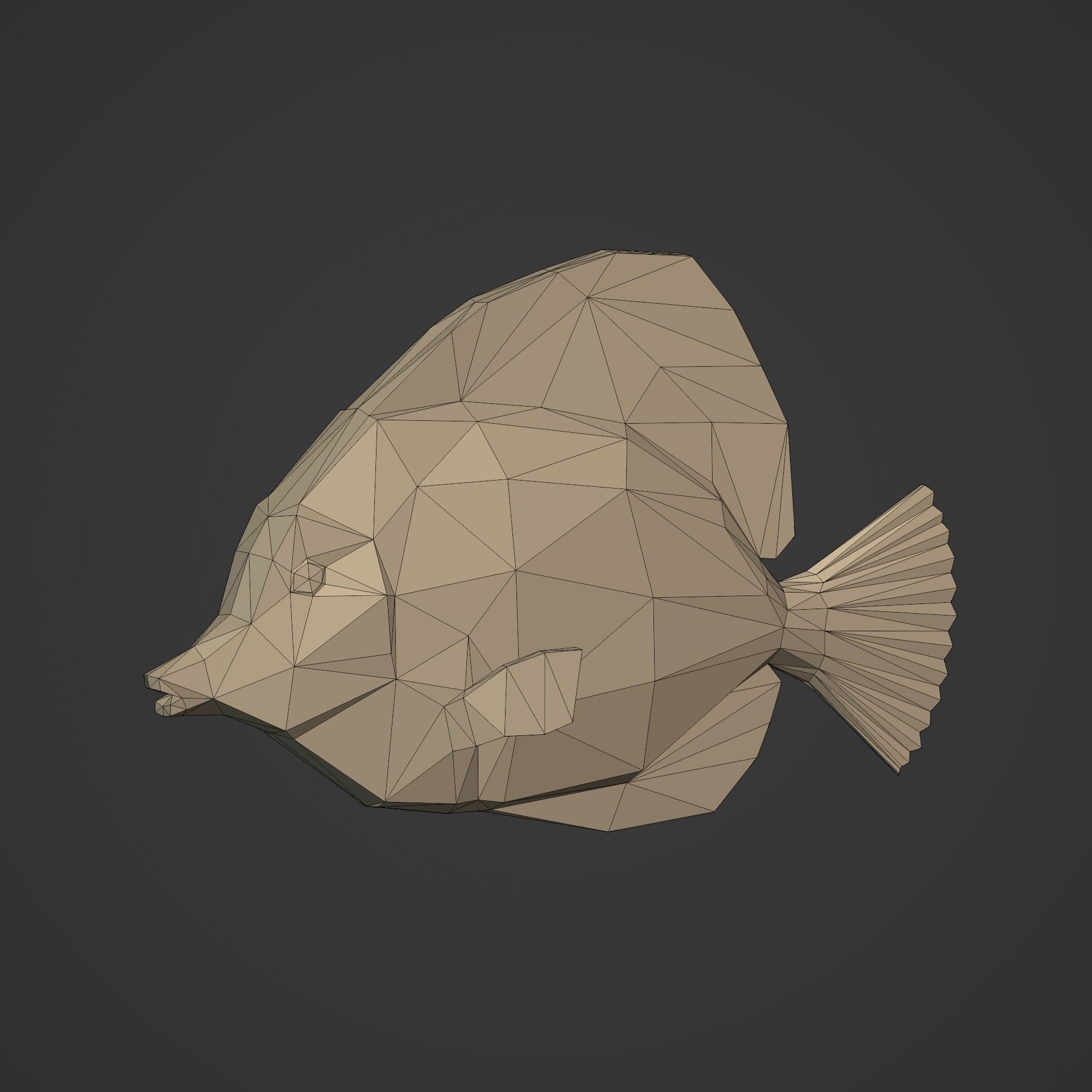 LowPoly Sea Animals Pack V1 Low-poly 3D model_13