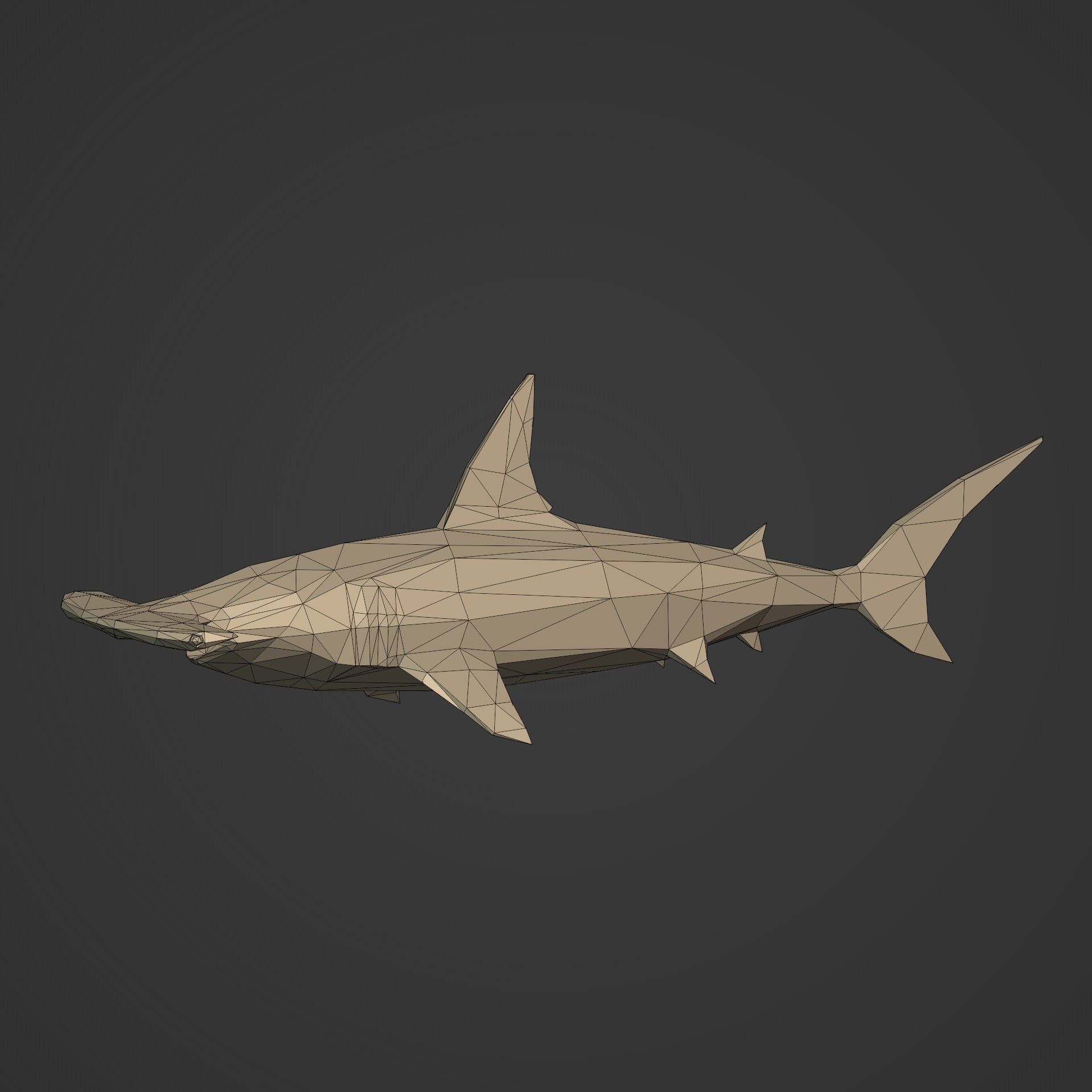LowPoly Sea Animals Pack V1 Low-poly 3D model_24