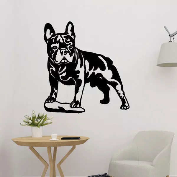 Bulldog Wall Decoration  3D print model_0