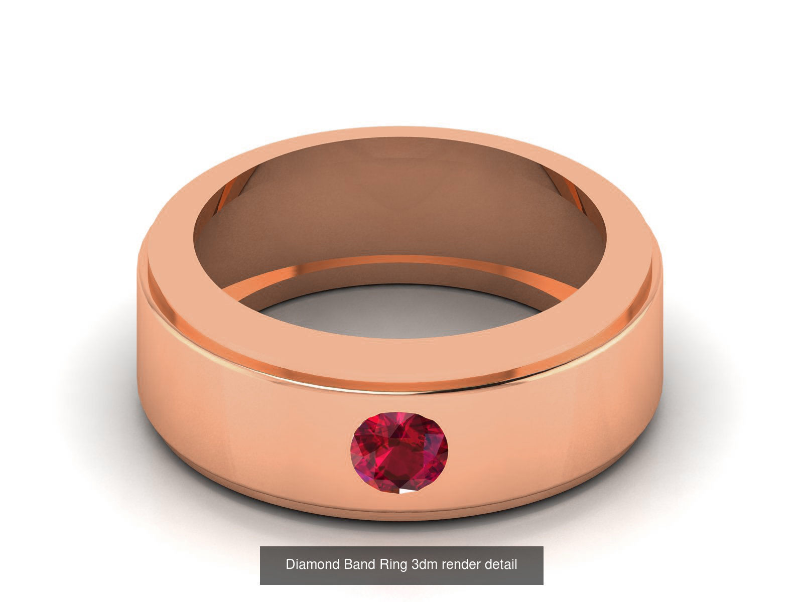 75 Ruby Diamond diamond ring 3dm renders details 3D Model Collection_64