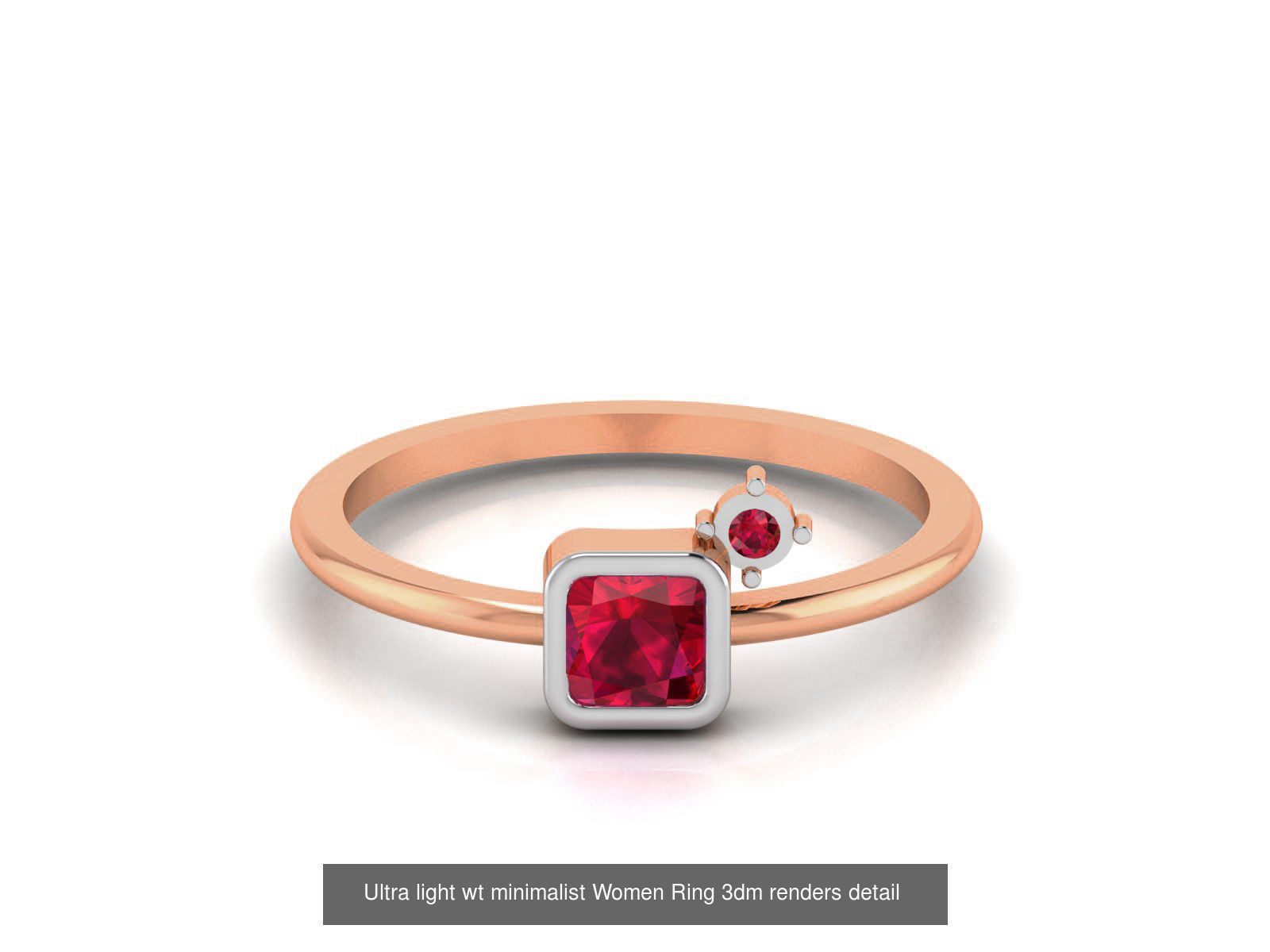 75 Ruby Diamond diamond ring 3dm renders details 3D Model Collection_54