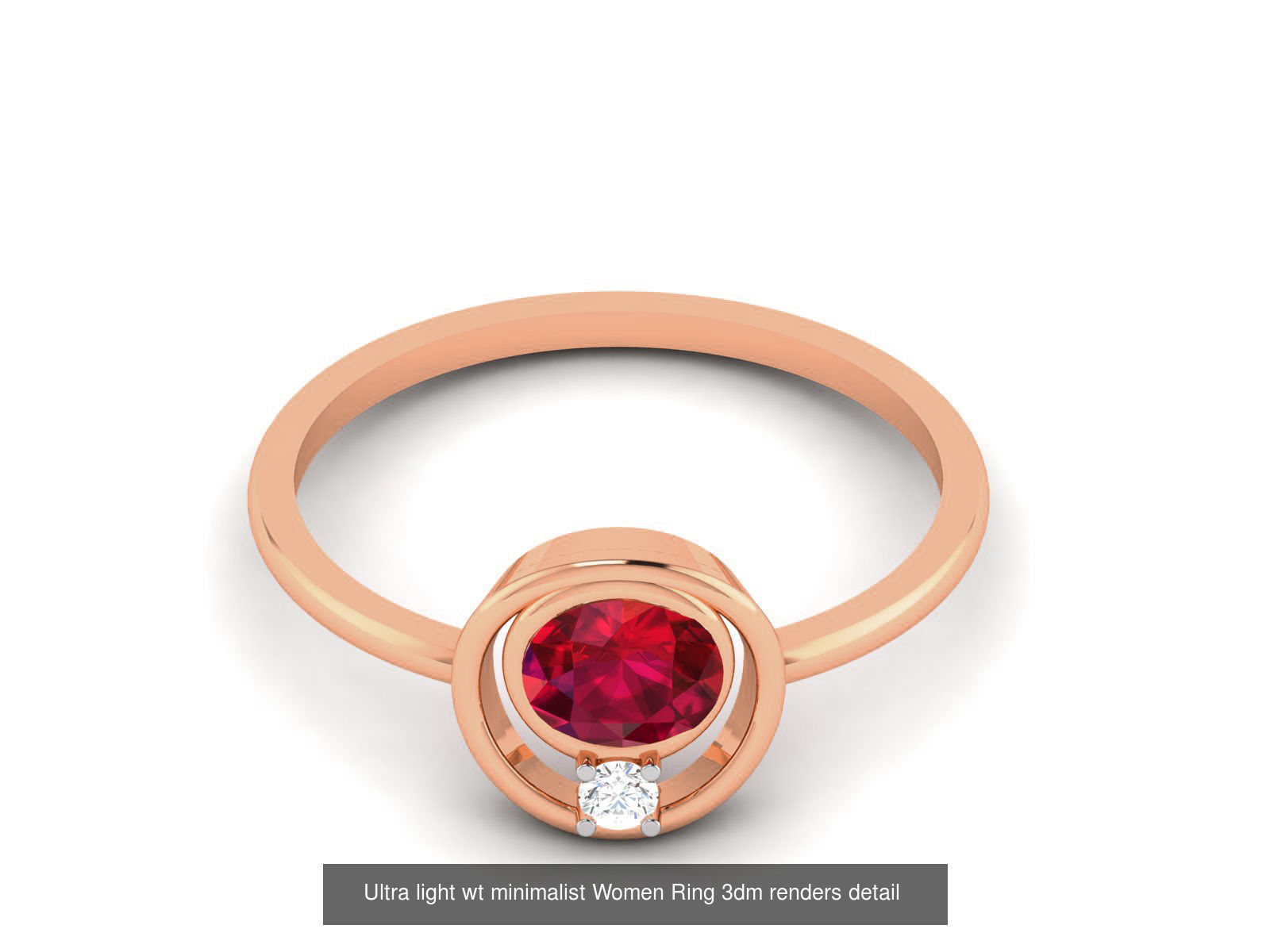 75 Ruby Diamond diamond ring 3dm renders details 3D Model Collection_44