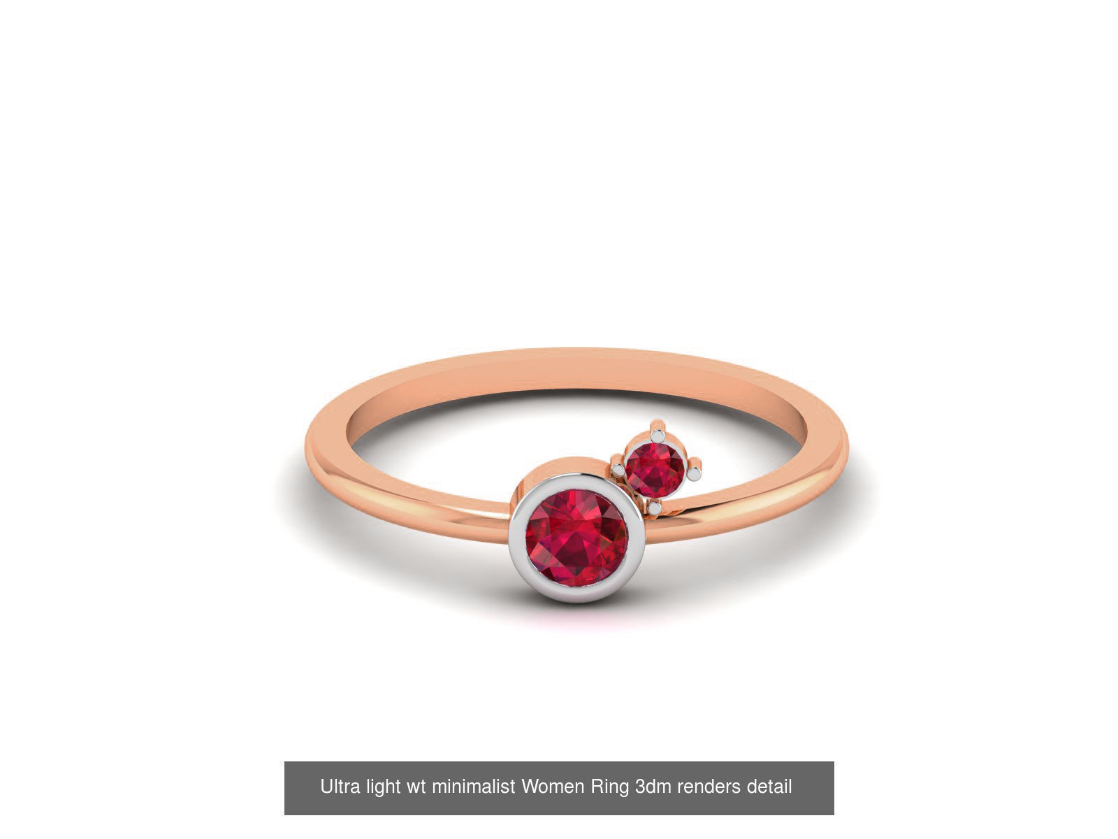 75 Ruby Diamond diamond ring 3dm renders details 3D Model Collection_56