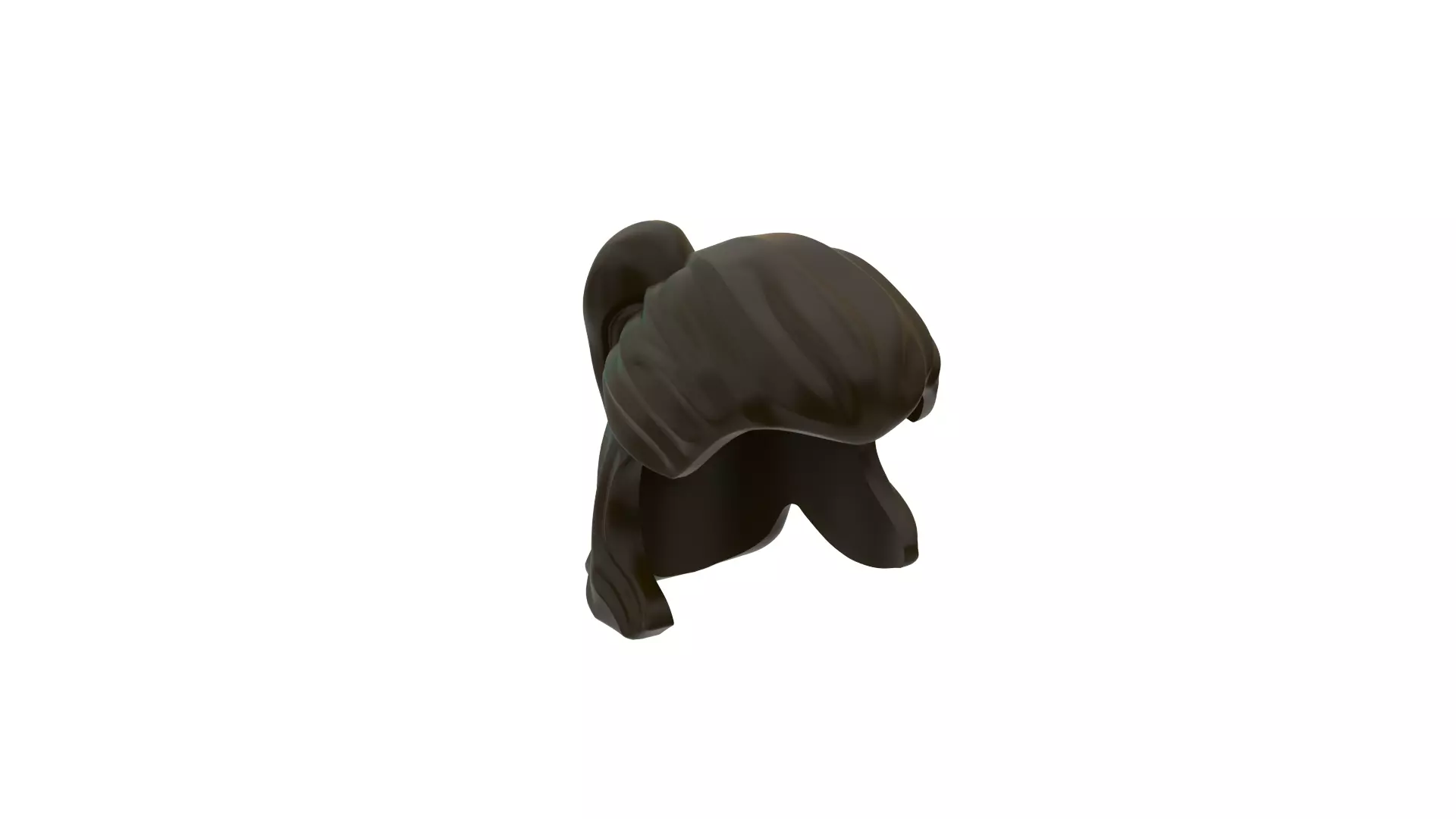 Realsize Lego Minifigure Short Hair 3D model_0