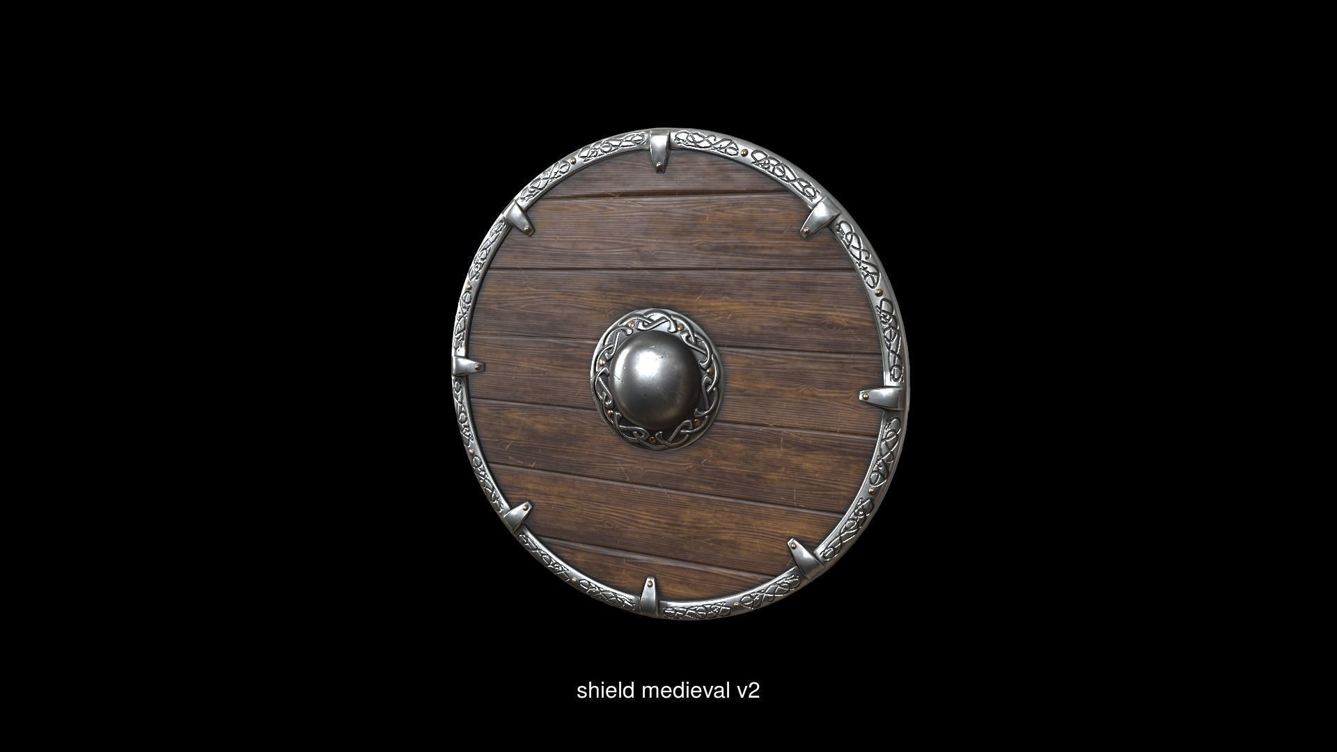 Medieval shields 3D Model Collection_7