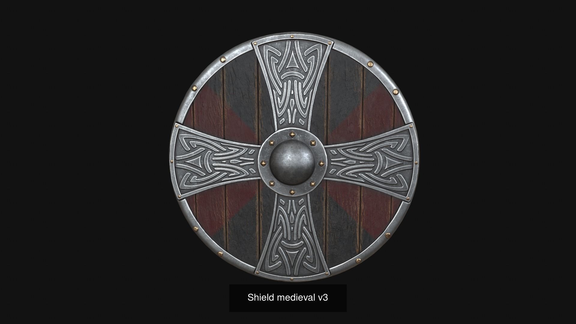 Medieval shields 3D Model Collection_8