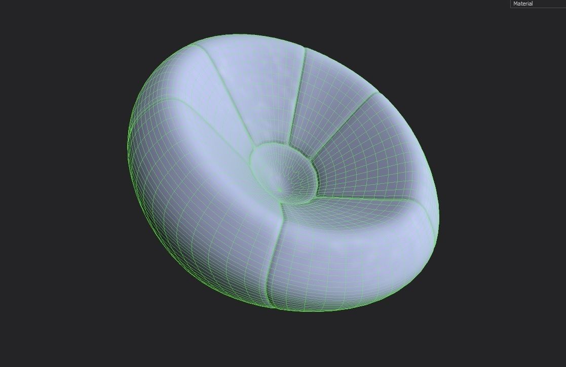 BeanBag Chair 05 Low-poly 3D model_1