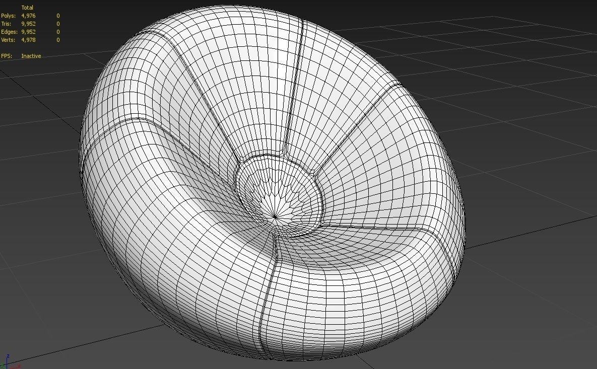 BeanBag Chair 05 Low-poly 3D model_8