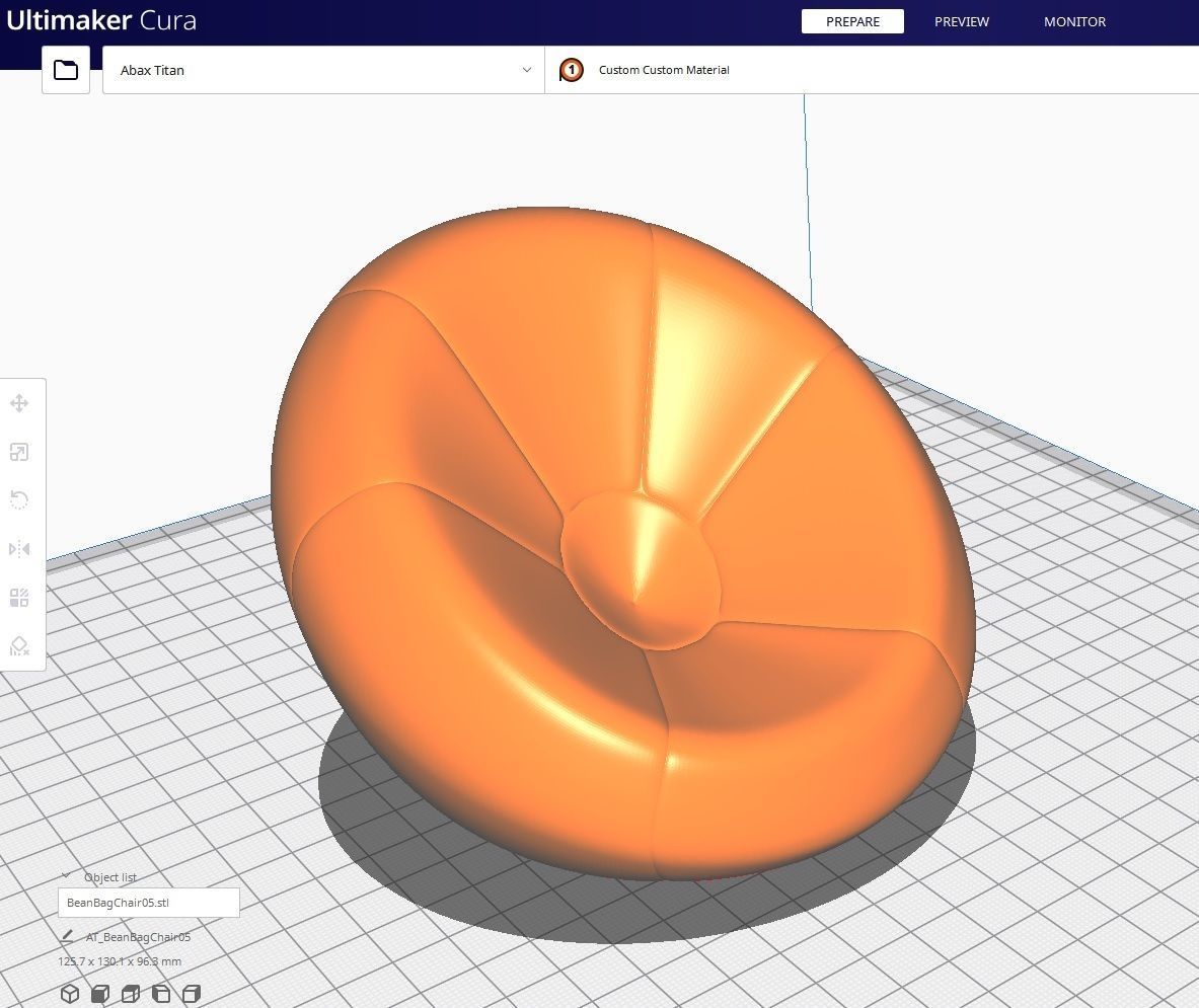 BeanBag Chair 05 Low-poly 3D model_9