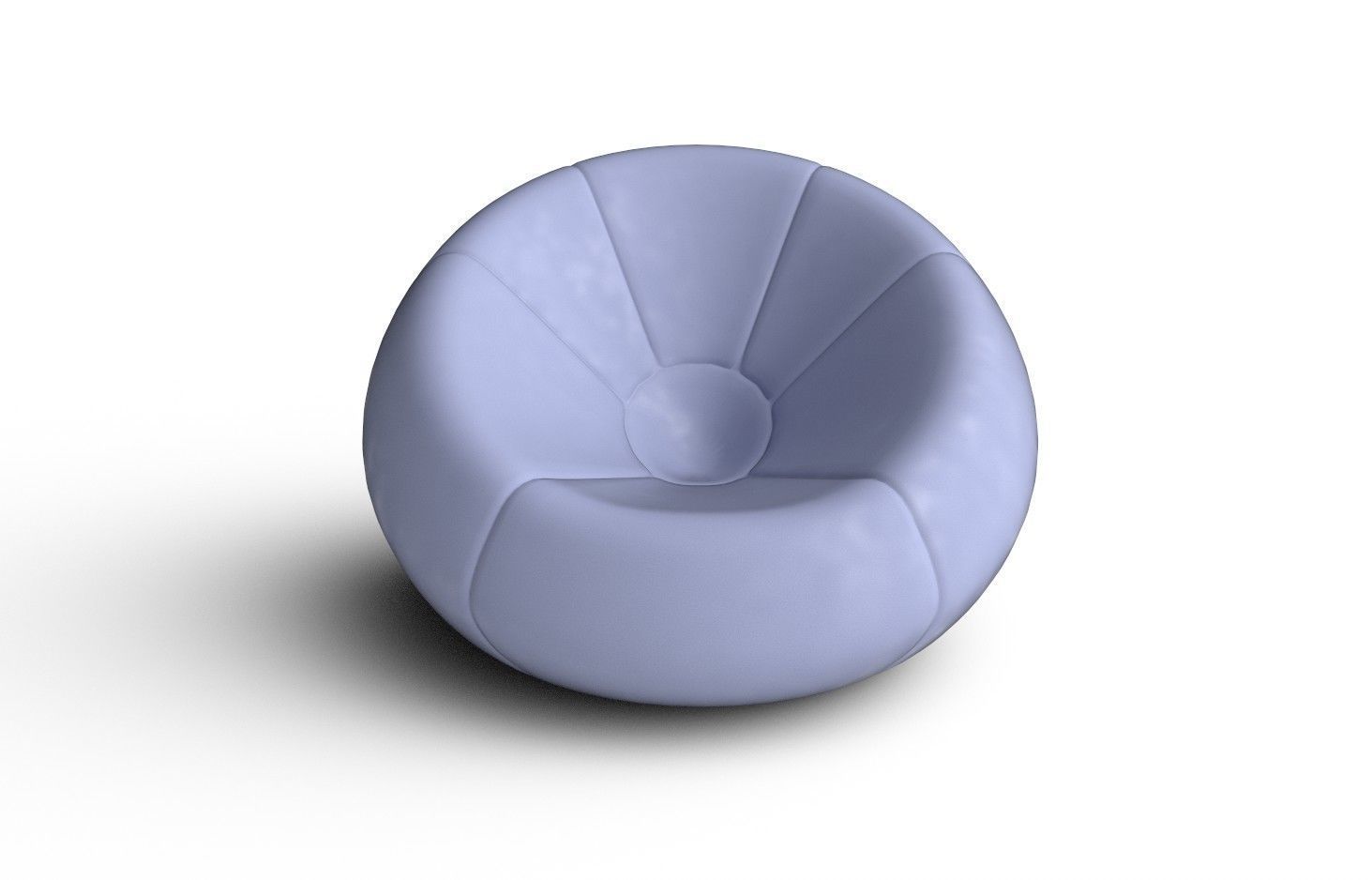 BeanBag Chair 05 Low-poly 3D model_4
