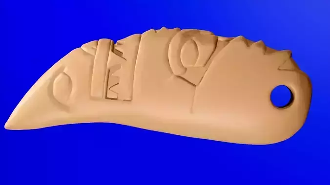 Carved Grizzly Tooth after Skukum Kilay