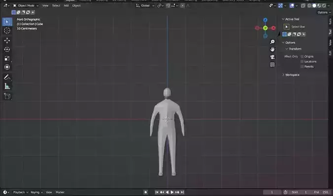 3D Basic Model of a Character