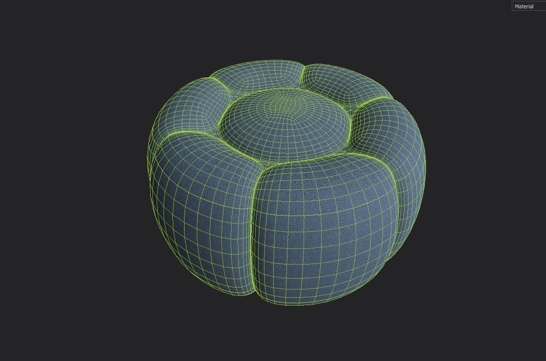 BeanBag Chair 06 Low-poly 3D model_1