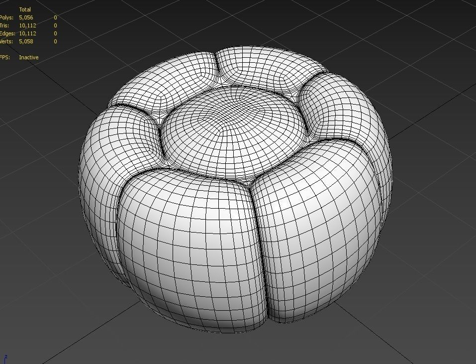 BeanBag Chair 06 Low-poly 3D model_7