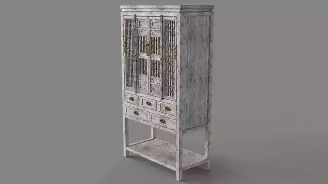 Arhaus Cream Food Cabinet
