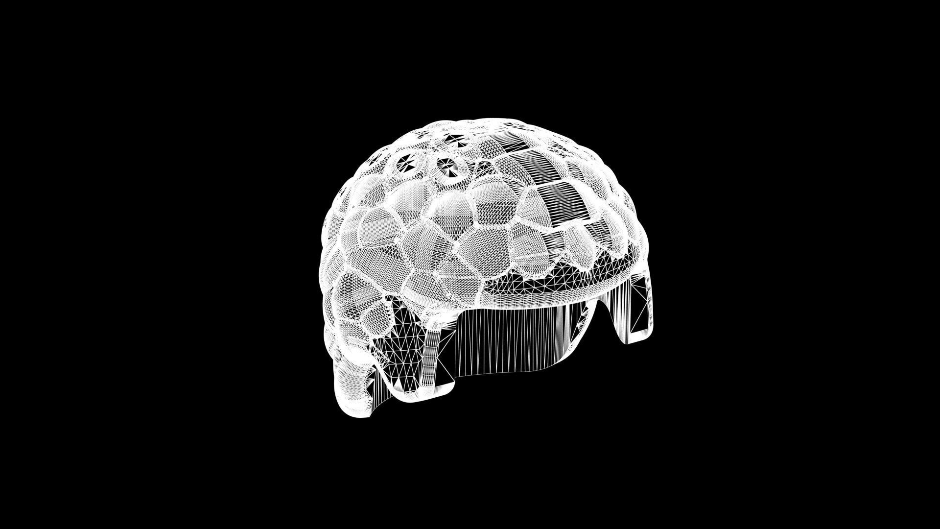 Realsize Lego Minifigure Short Hair Low-poly 3D model_7