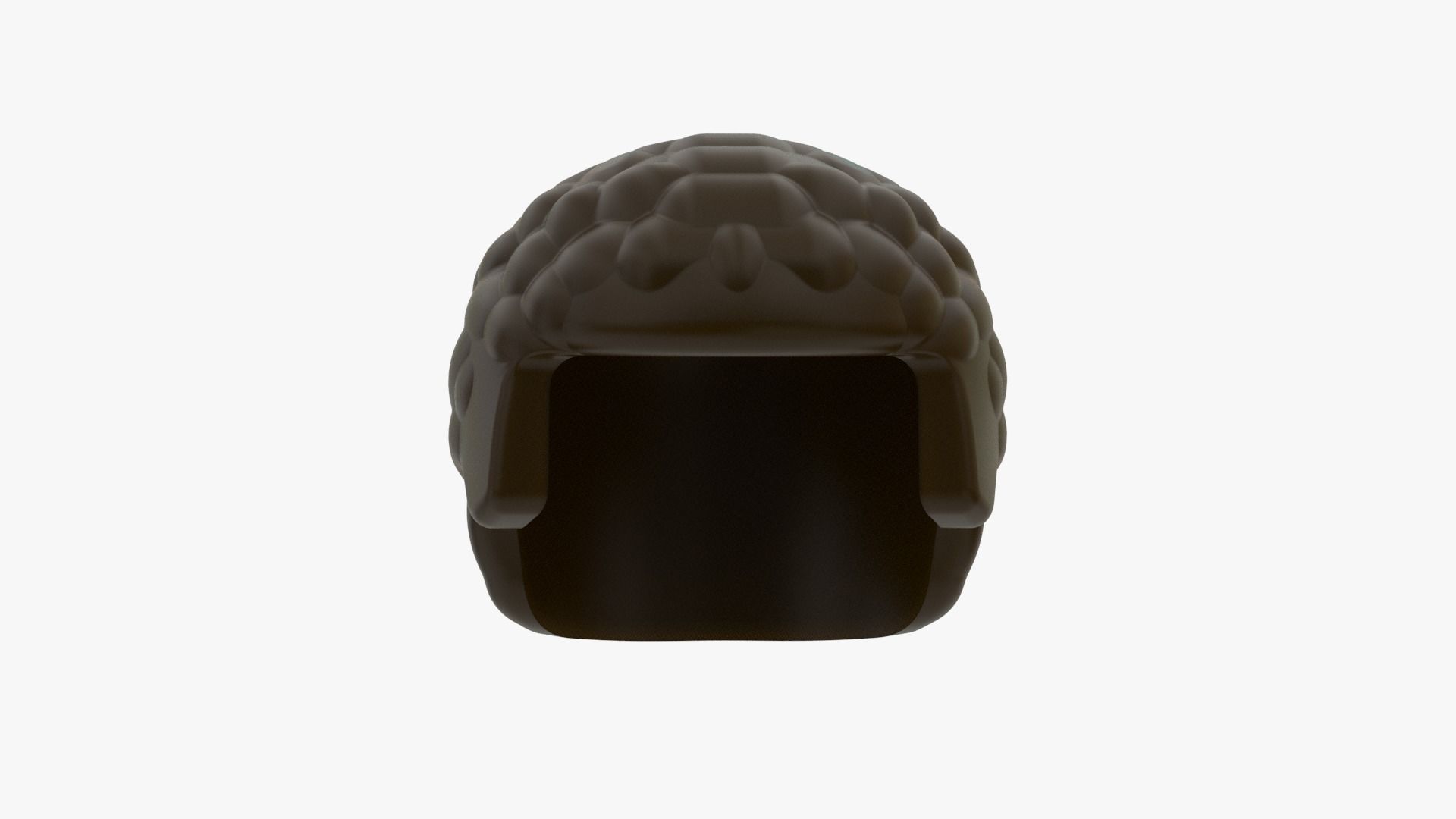 Realsize Lego Minifigure Short Hair Low-poly 3D model_1