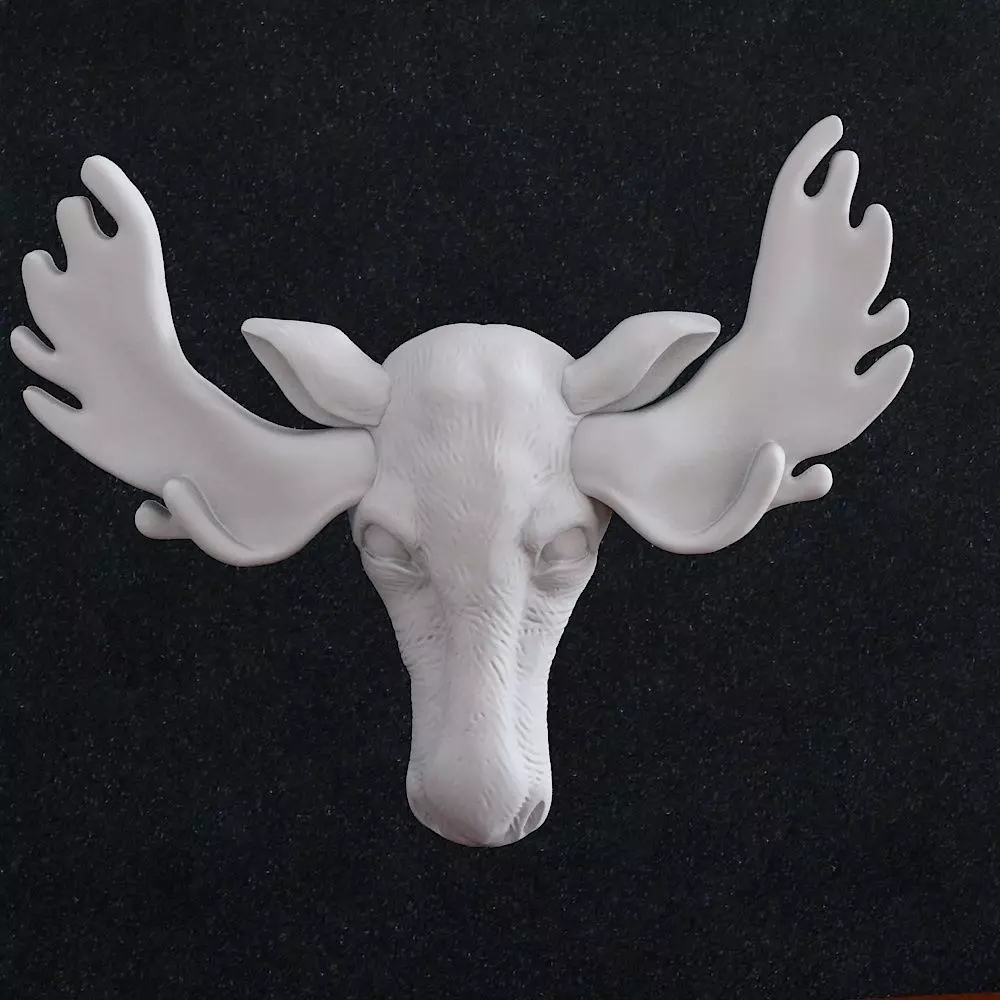  Elk Head 3D print model_0