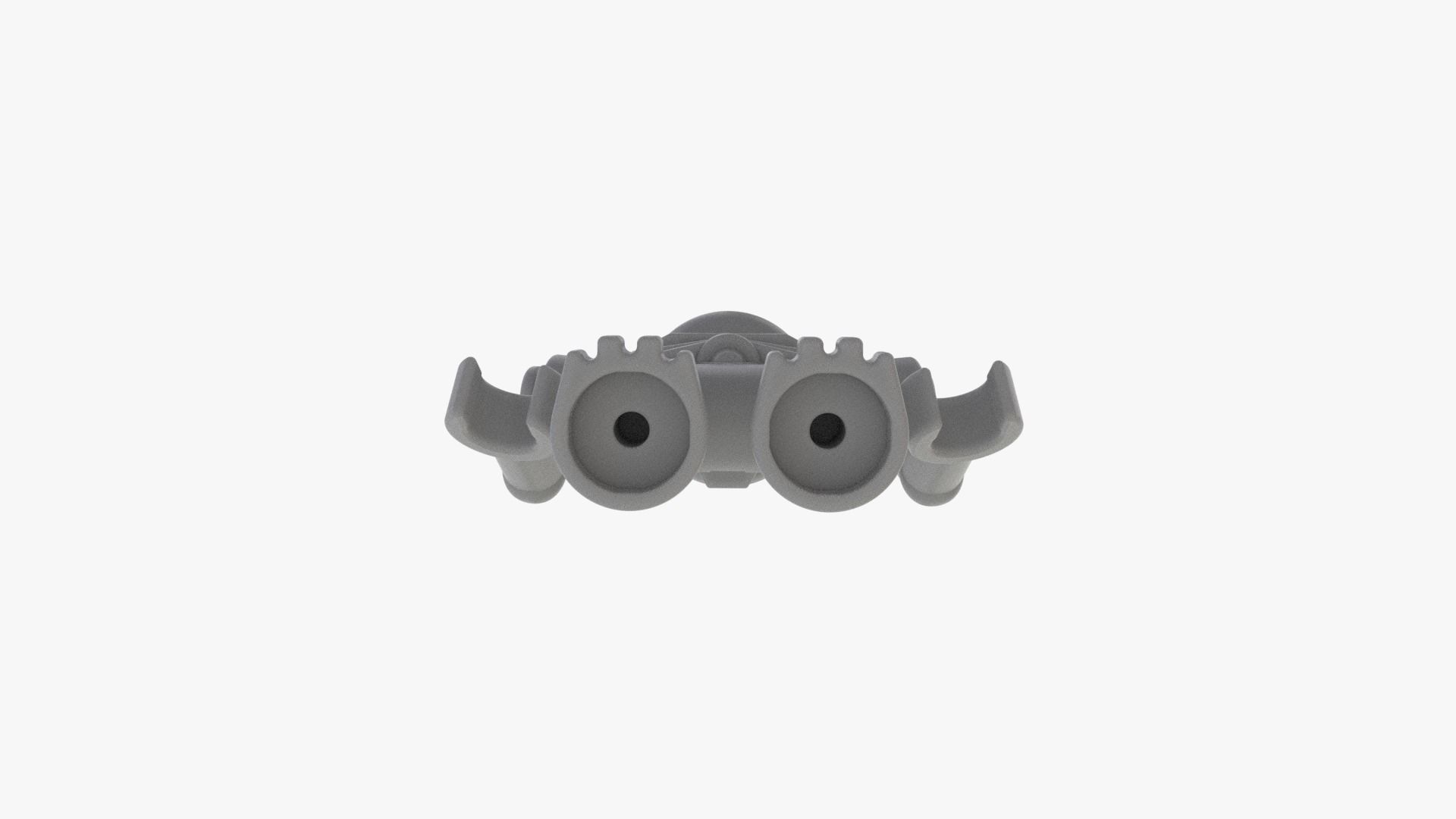 Lego Skeleton Minifigure Low-poly 3D model_6