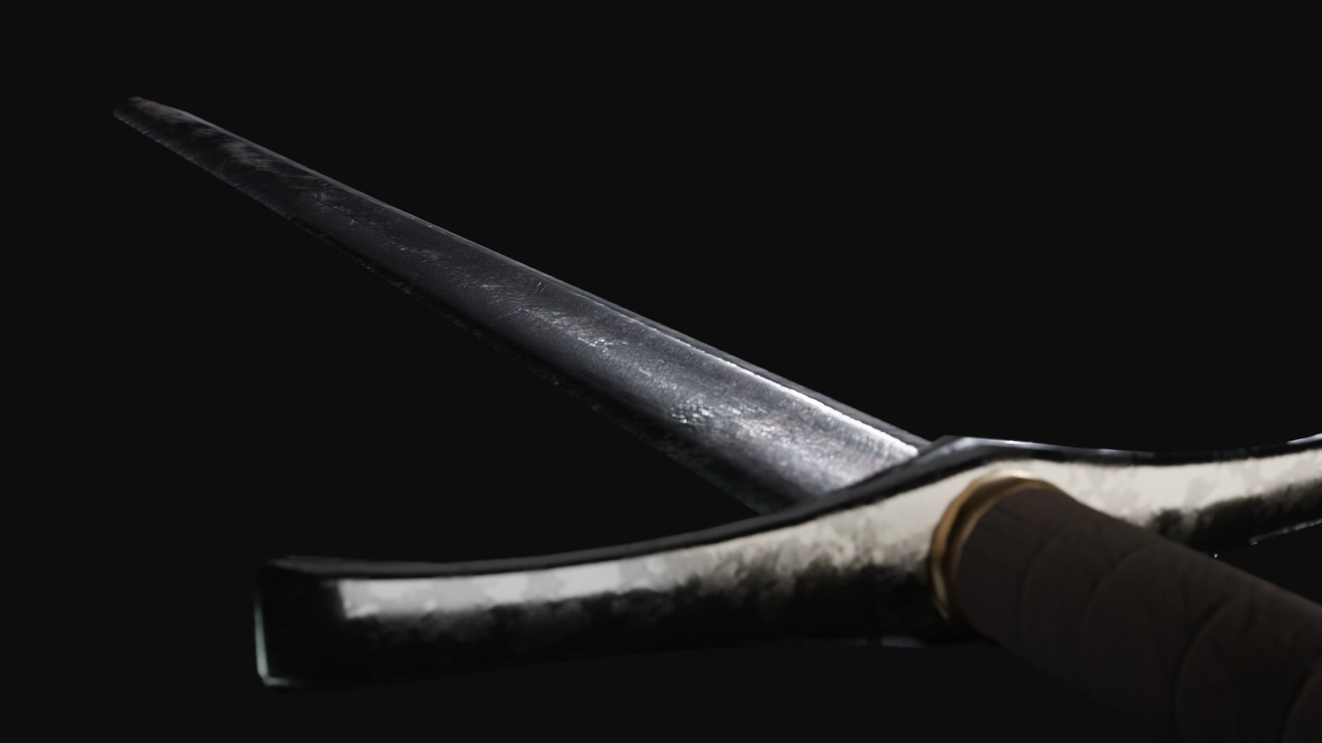 Medieval Sword - PBR Low-poly 3D model_2