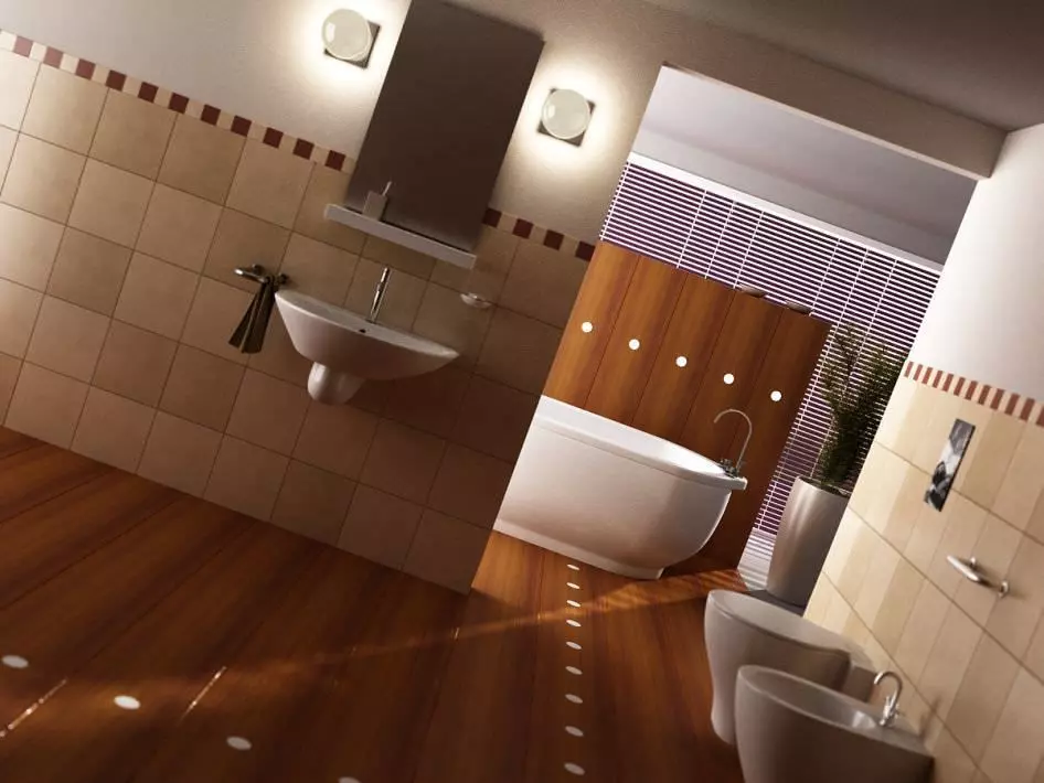 Scene Of Modern Bathroom 3D model