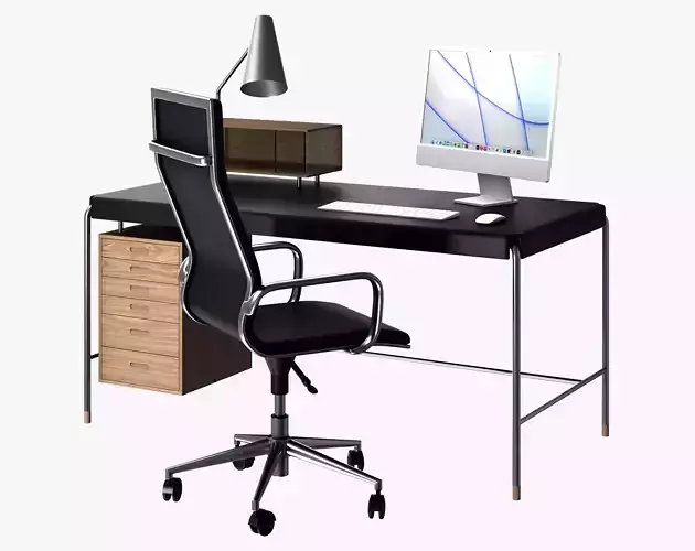 AJ52 Society Table Set 3D model