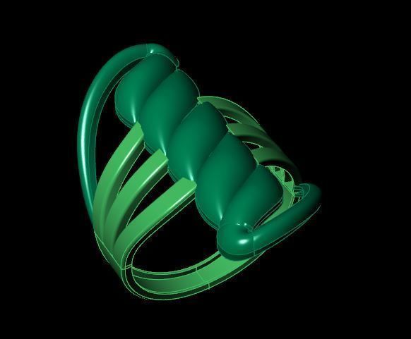 Rings 3D print model_4
