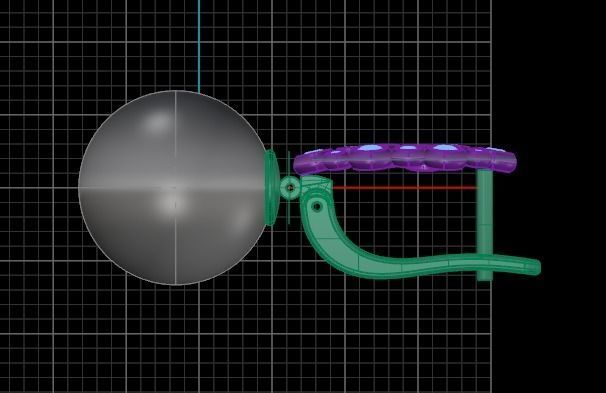 Earrings with pearls 3D print model_6