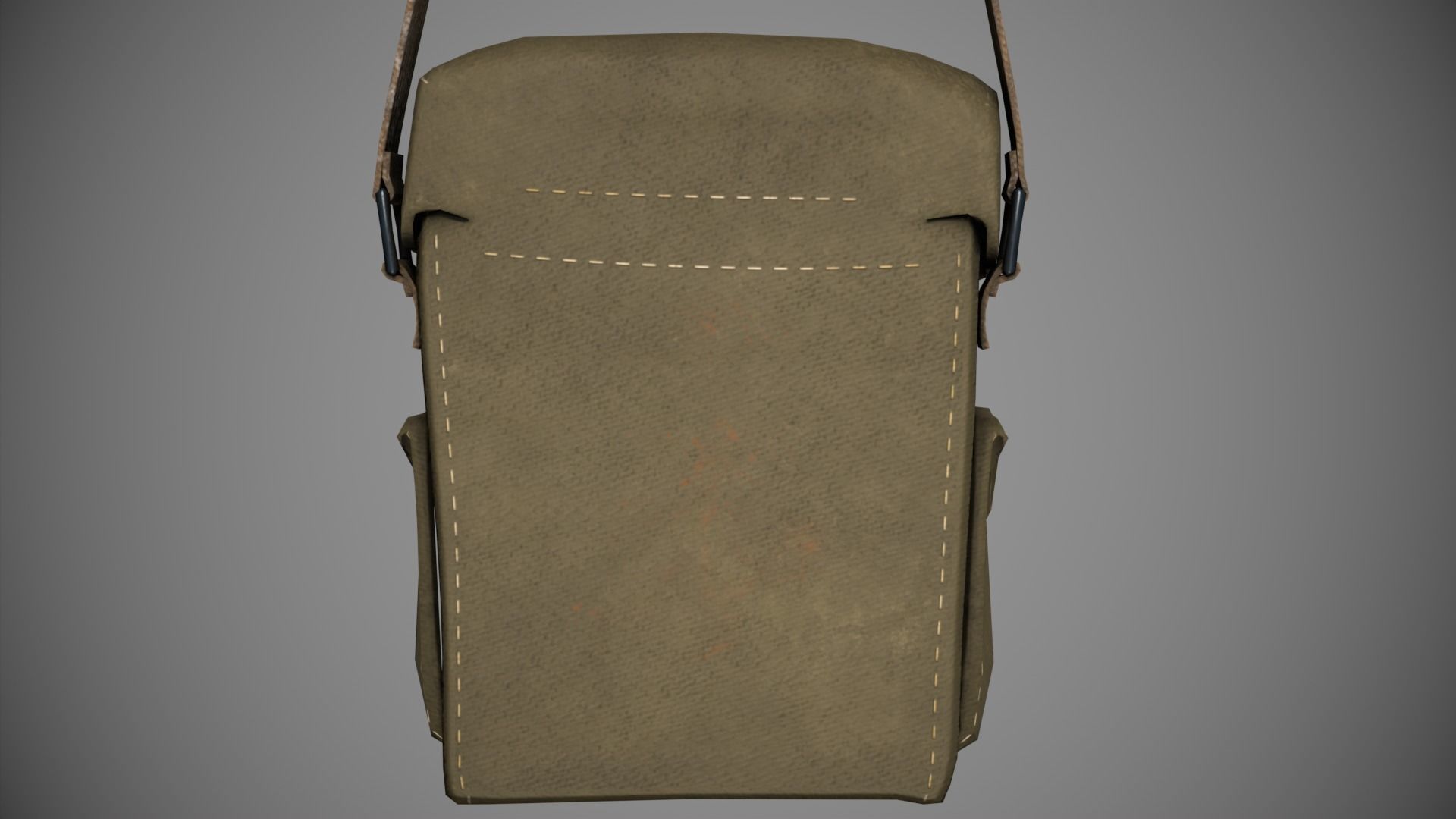 WWII First Aid Kit Low-poly 3D model_8