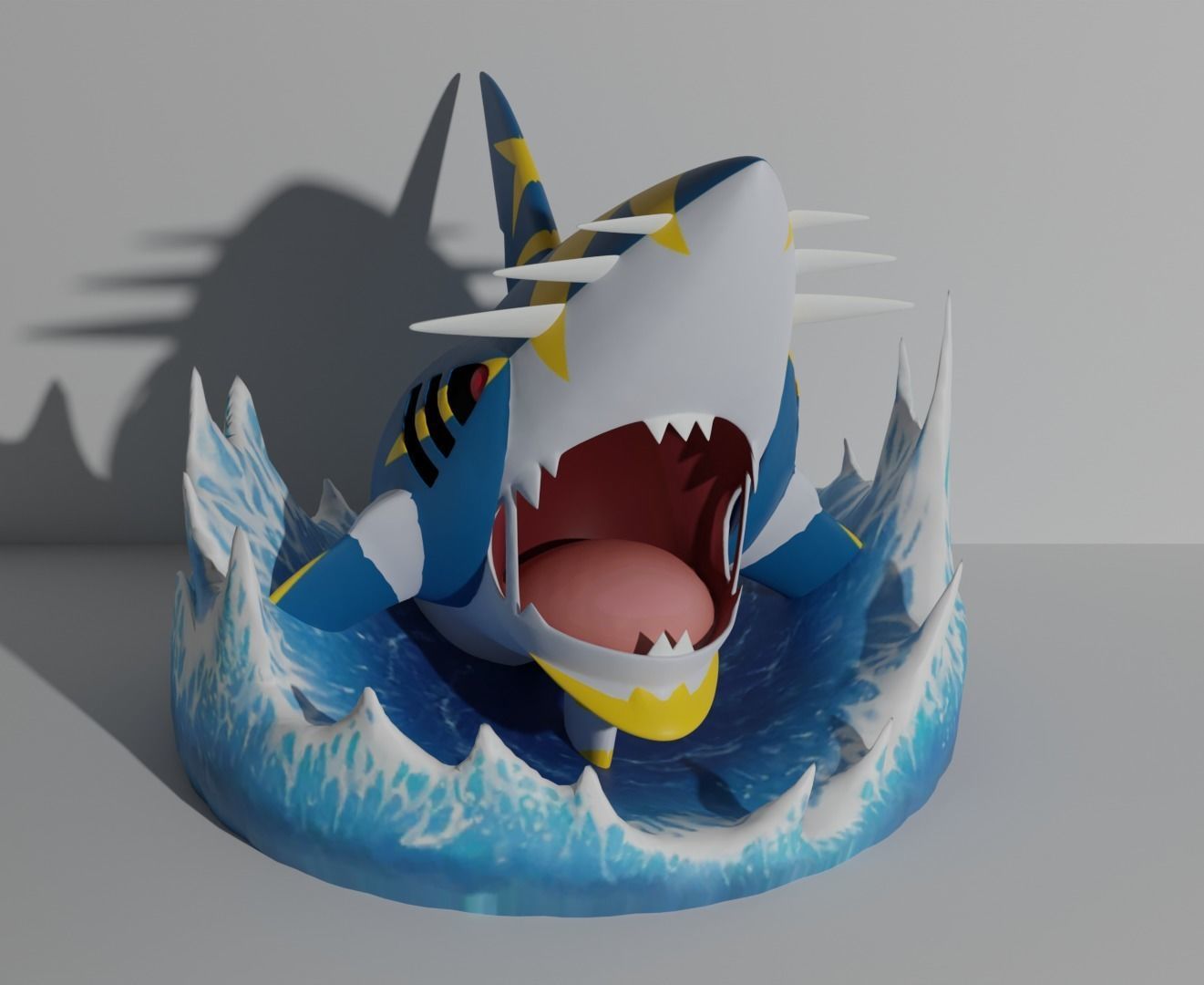 Mega Sharpedo pokemon 3D print model 3D print model_1