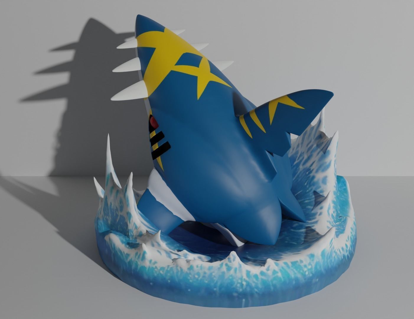 Mega Sharpedo pokemon 3D print model 3D print model_2