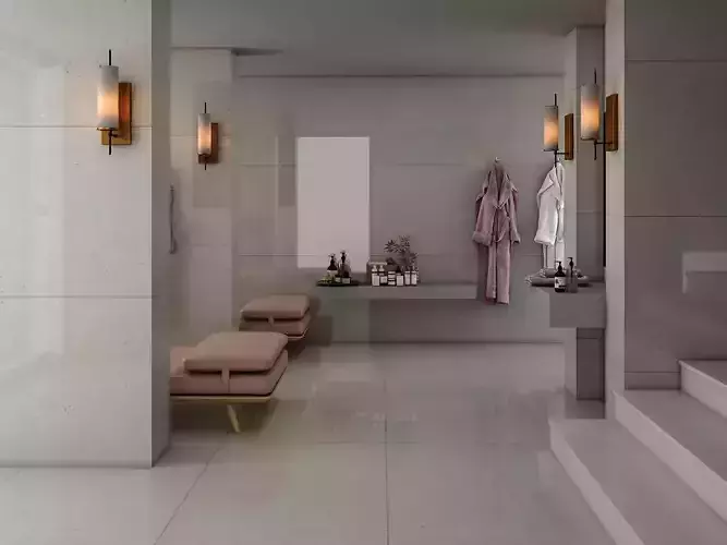 bathroom interior scene