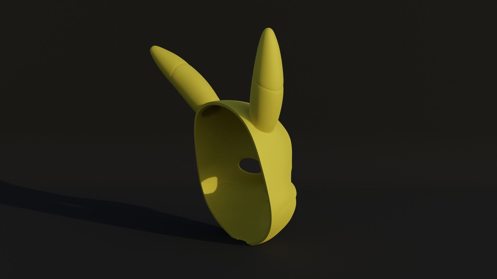 Pikachu Face Mask - Anime Cosplay 3D print model_8