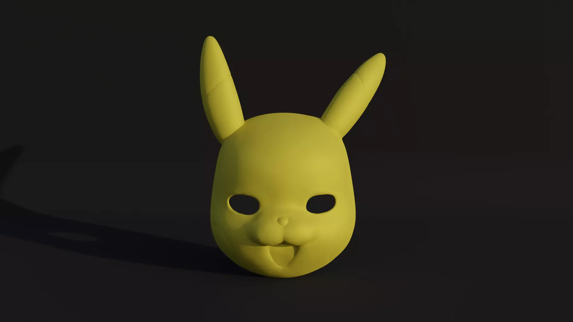 Pikachu Face Mask - Anime Cosplay 3D print model_0