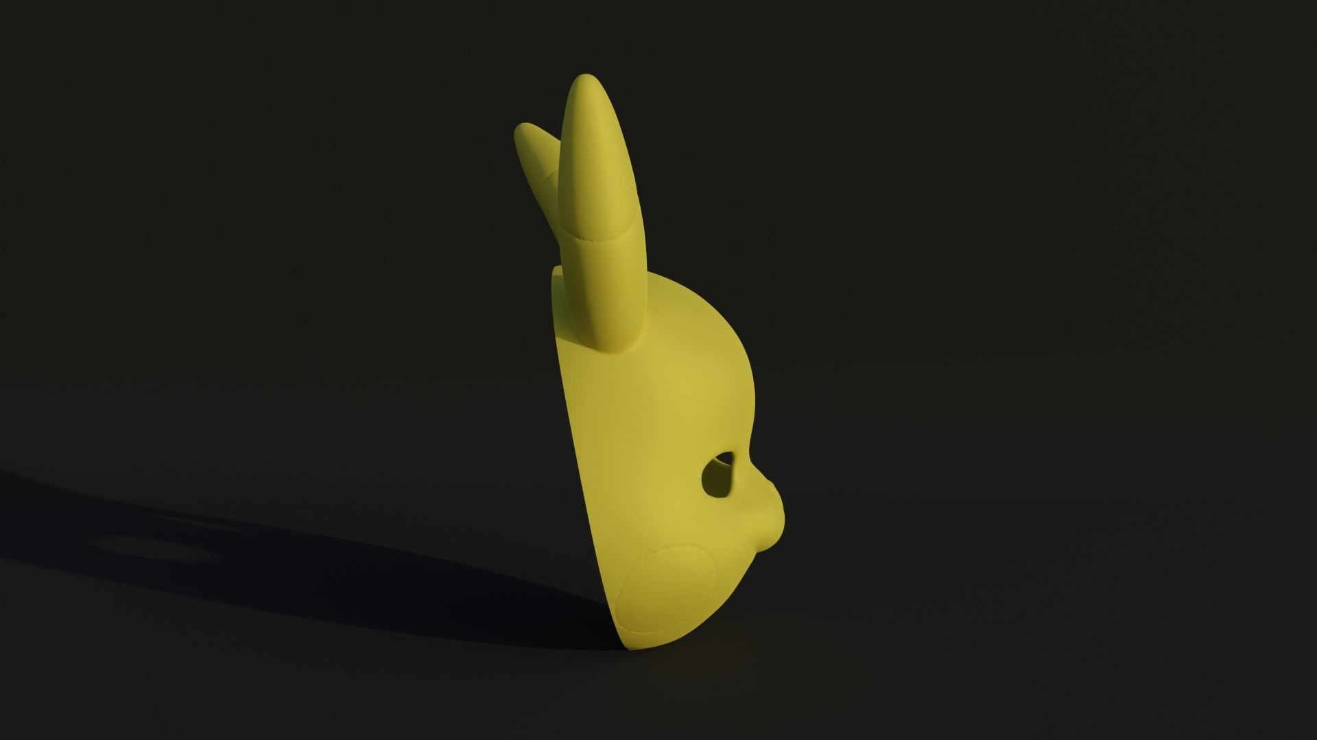 Pikachu Face Mask - Anime Cosplay 3D print model_20