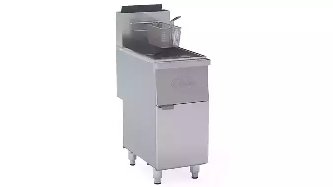 Globe Gas Floor Fryer GFF50G 3D model