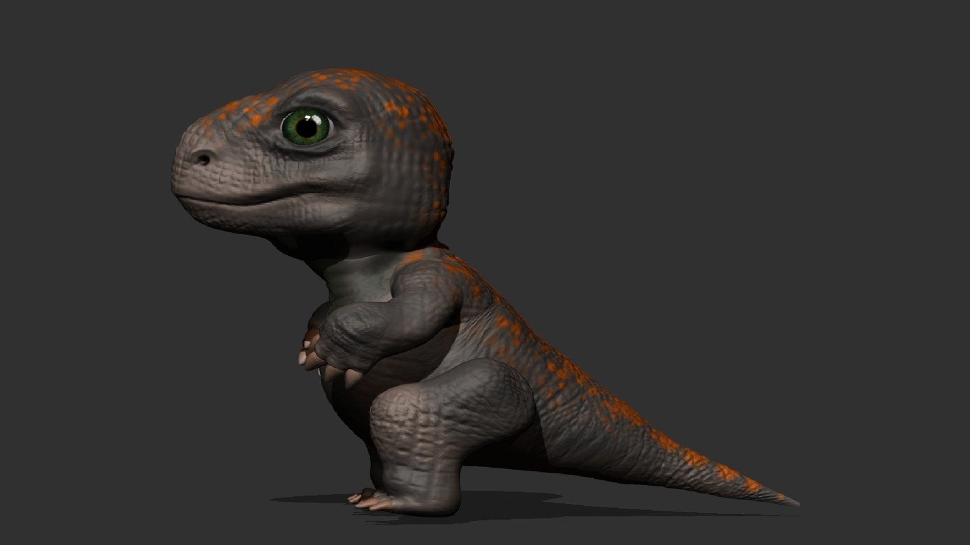 Dino Rexy Low-poly 3D model_2