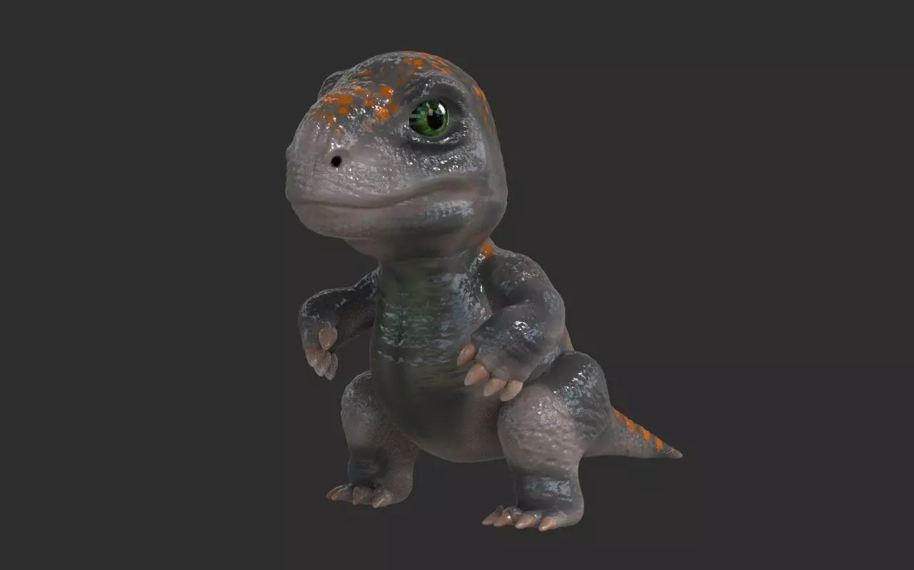 Dino Rexy Low-poly 3D model_0