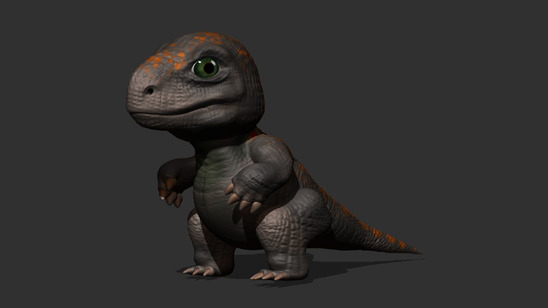 Dino Rexy Low-poly 3D model_1