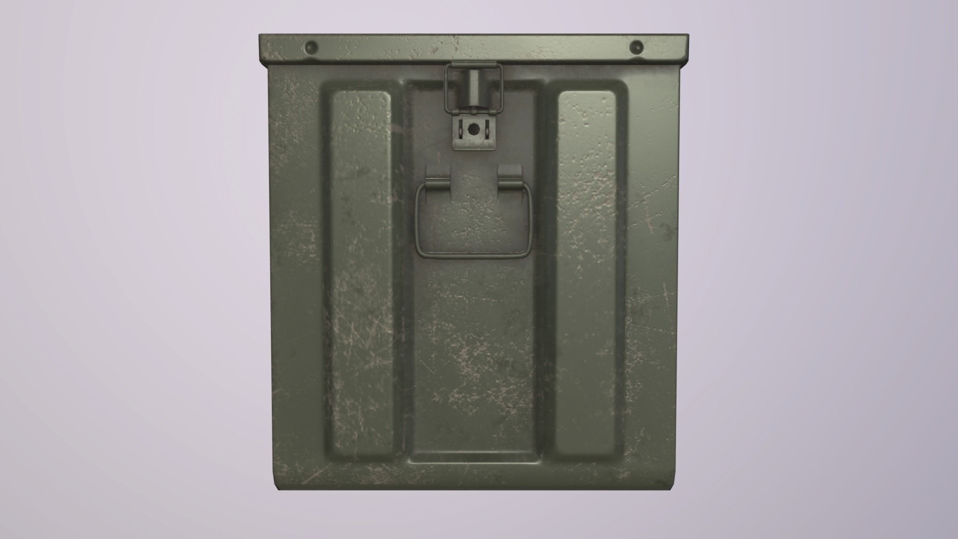 WWII Ammo Box 1 Low-poly 3D model_1