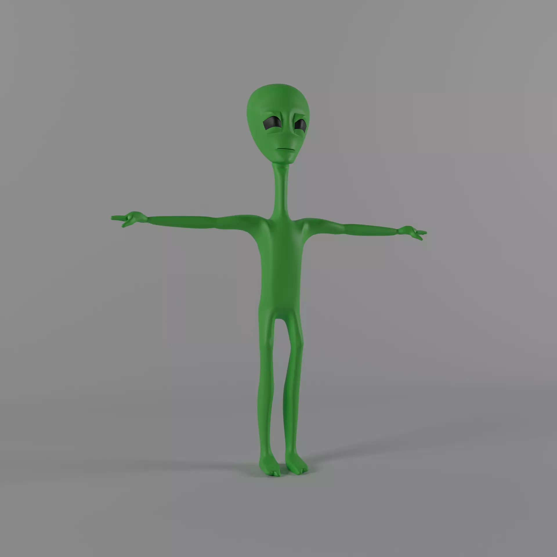 Rigged Alien 3D Model Low-poly 3D model
