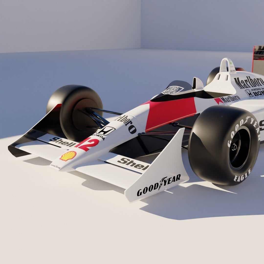 F1 Car Mclaren MP4 3D model_8