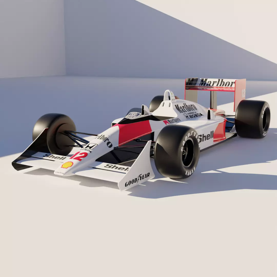 F1 Car Mclaren MP4 3D model_0