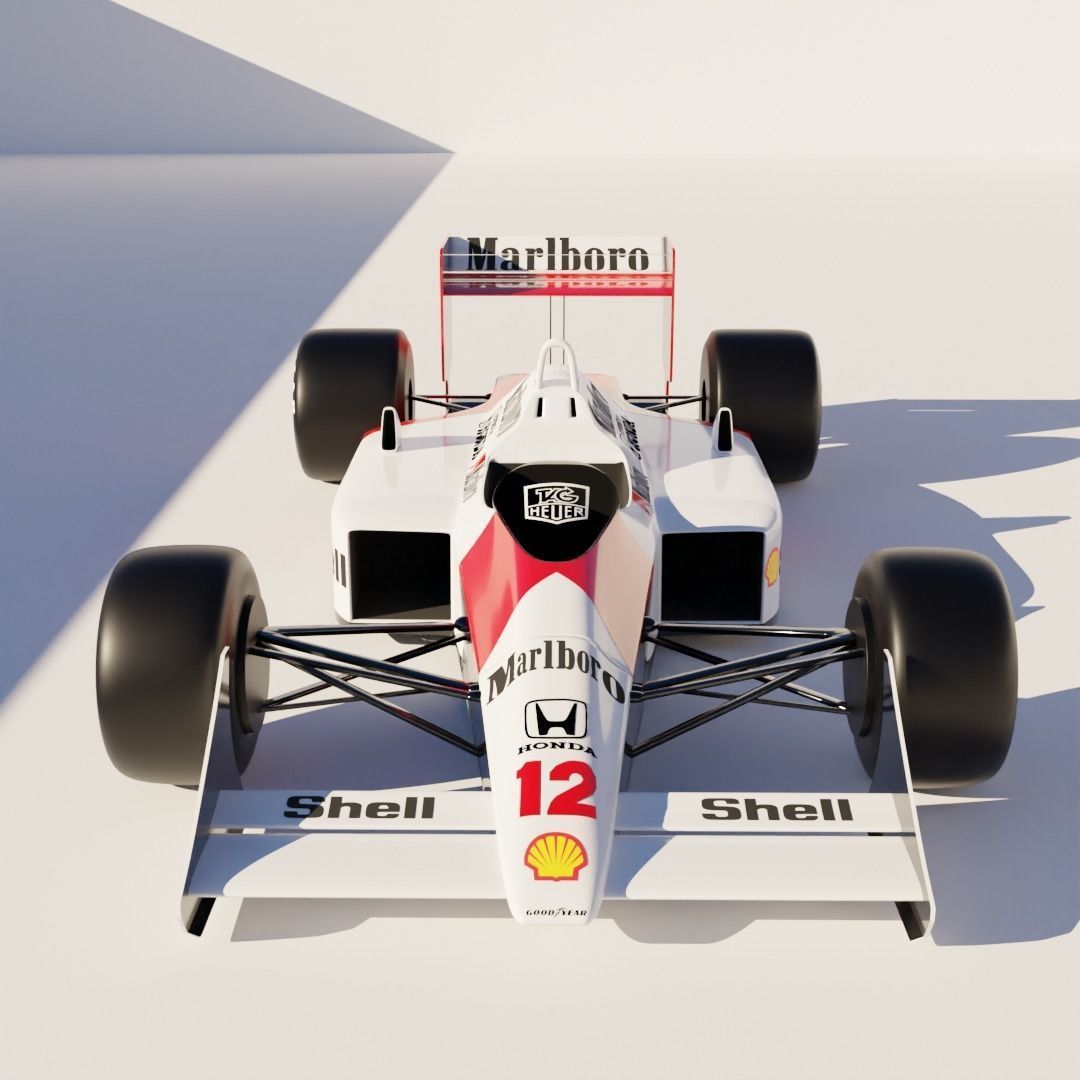 F1 Car Mclaren MP4 3D model_6