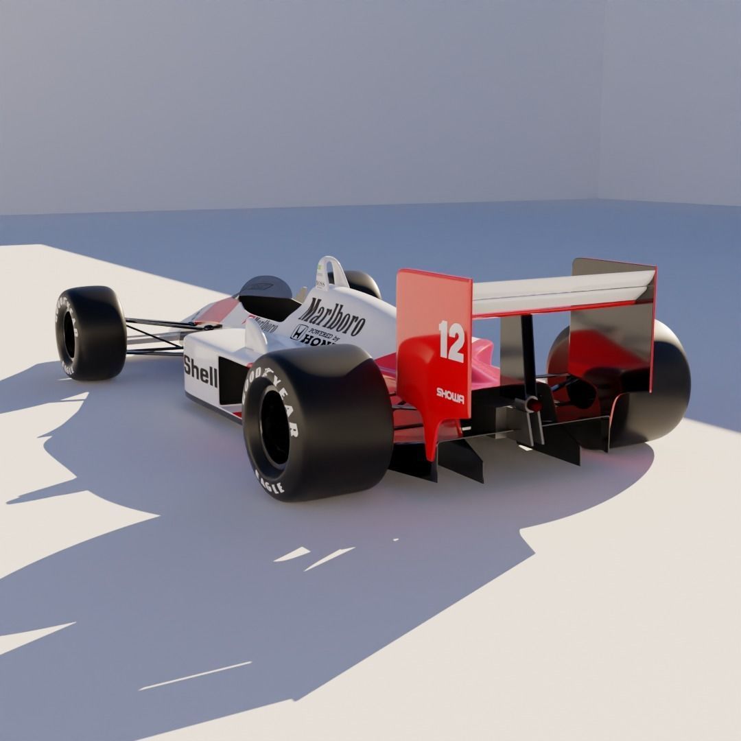 F1 Car Mclaren MP4 3D model_1