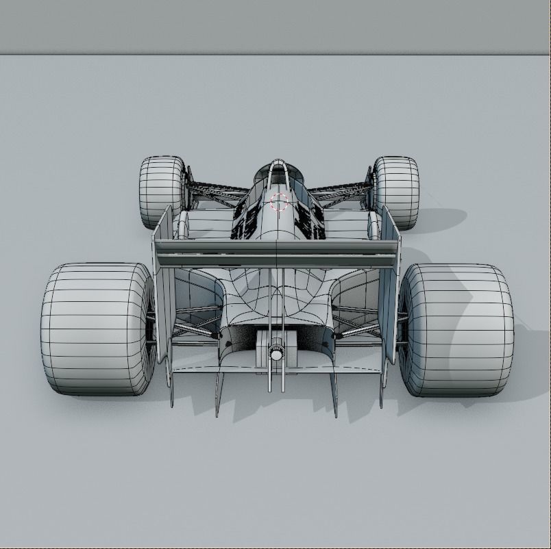 F1 Car Mclaren MP4 3D model_10