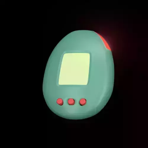 3D Tamagotchi Virtual Pet Model Low-poly 3D model